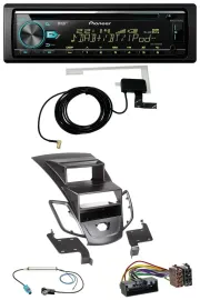 Автомагнитола Pioneer CD/MP3/USB/AUX, DAB, для Ford Fiesta (2010–2017), черный