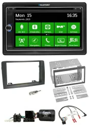 Автомагнитола для Fiat Idea (2006–2012) Blaupunkt 2DIN, Bluetooth, DAB, USB, TMC навигация, поддержка кнопок на руле