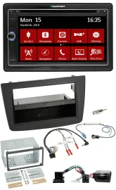 Blaupunkt Bluetooth DAB 2DIN USB DVD Lenkrad Autoradio für Alfa Romeo Mito 08-14