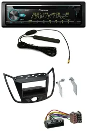 Автомагнитола Pioneer CD/MP3/AUX/DAB/USB для Ford C‑Max/Kuga матовый чёрный