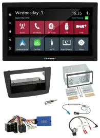 Blaupunkt 2DIN Lenkrad USB Bluetooth DAB Autoradio für Alfa Romeo Mito ISO 955 1