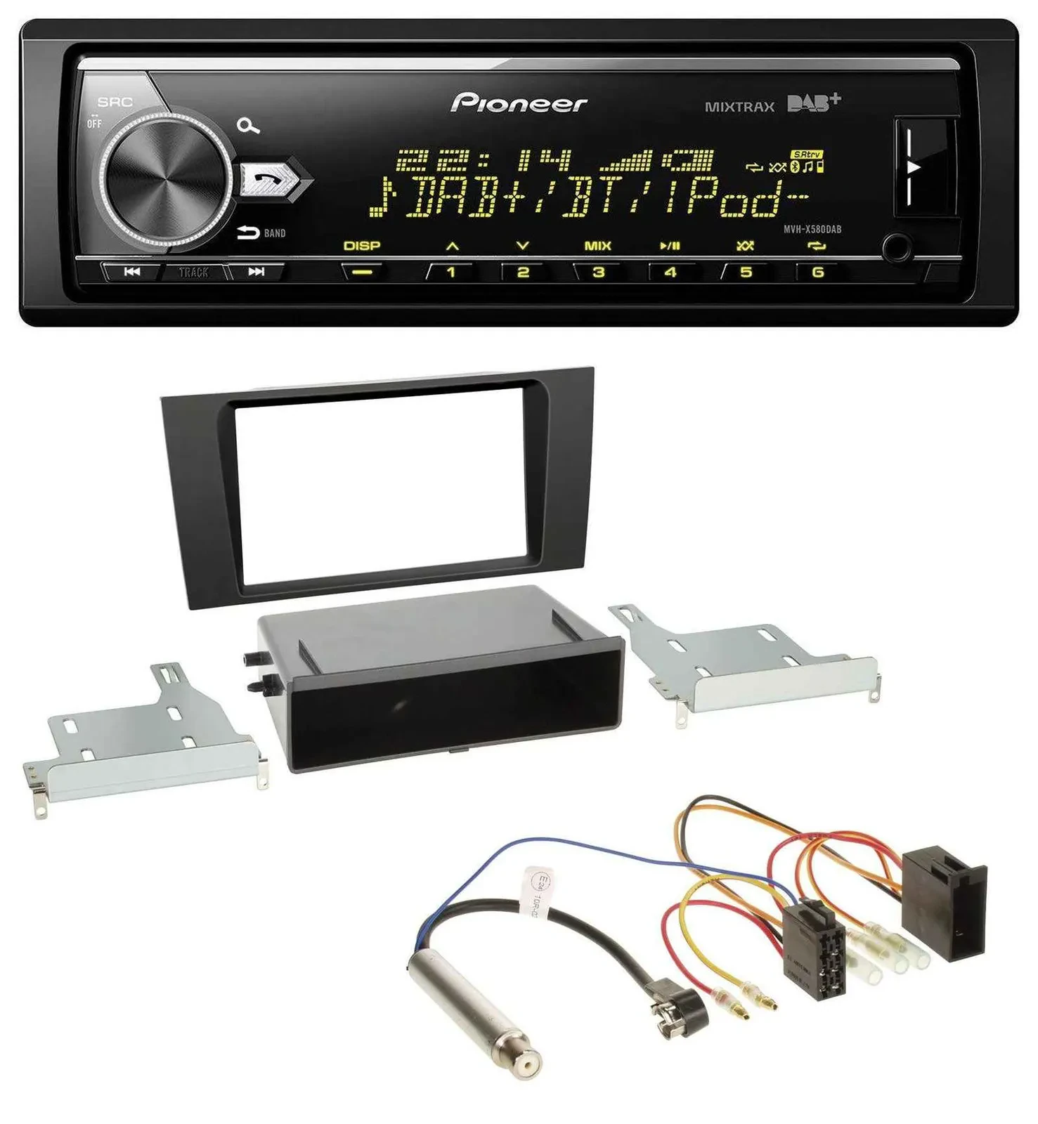 Pioneer Bluetooth USB DAB MP3 Autoradio für Audi A4 (B5 1999-2001) Symphony