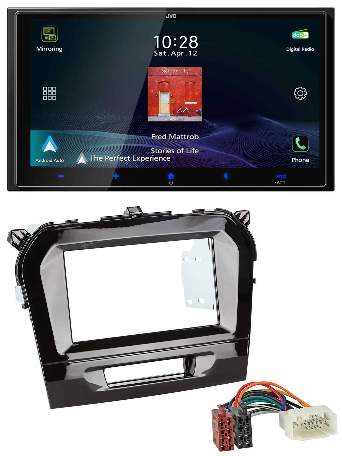 Автомагнитола для Suzuki Vitara (с 2015) JVC 2DIN, USB, Bluetooth, DAB, MP3