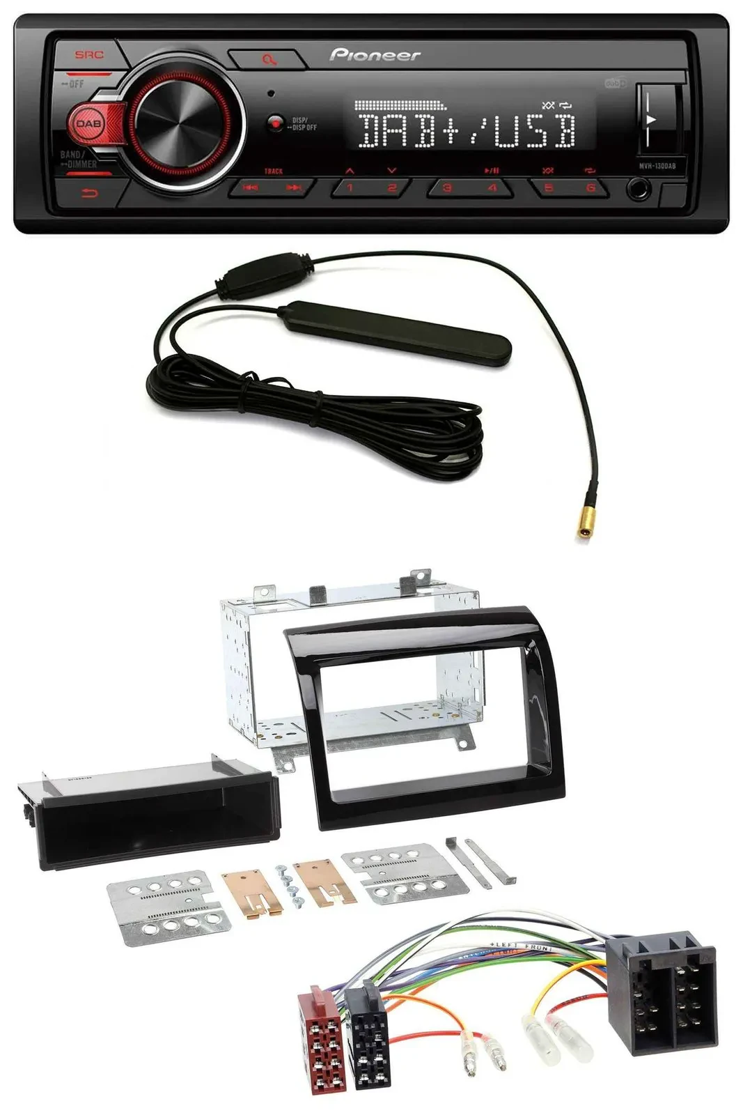 Pioneer MP3 DAB 1DIN AUX USB Autoradio für Peugeot Boxer Citroen Jumper Fiat Duc