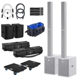 LD Systems MAUI 28 G3 W White PA DJ Speaker Column Array Systems Pair Package