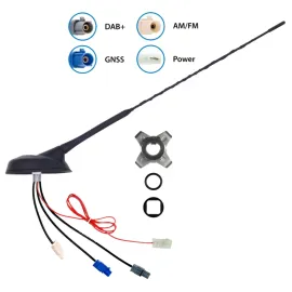 Antenne Bad Blankenburg Dachantenne AM/FM DAB+ GNSS 30 Grad aktiv Schrägdach 220