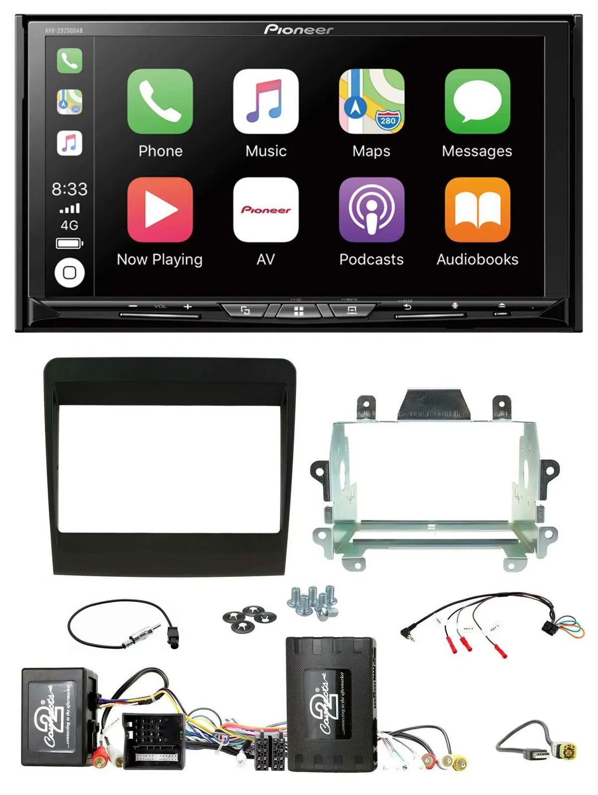 Автомагнитола для Porsche 911 (2011–2017) Pioneer 2-DIN, USB, DAB, DVD, Bluetooth