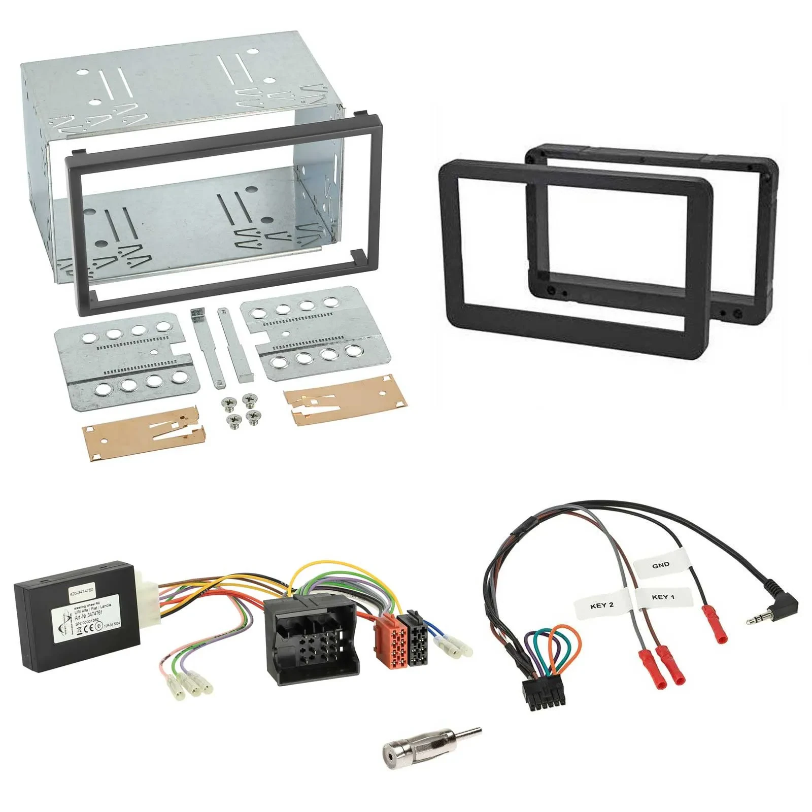 Radioset Lenkradadapter Doppel DIN Autoradio für Alfa Romeo Brera 159 Spider Nav
