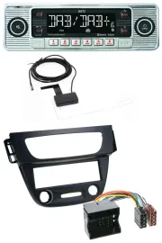 Dietz Bluetooth USB MP3 DAB Autoradio für Renault Megane 3 09-14 Quadlock schwar