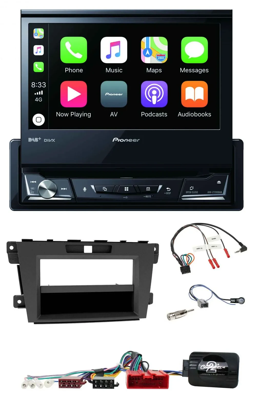 Pioneer DVD Bluetooth DAB USB Lenkrad Autoradio für Mazda CX-7 2009-2013