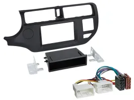 Einbauset DIN Autoradio für Kia Rio (UB 2011-2014) schwarz