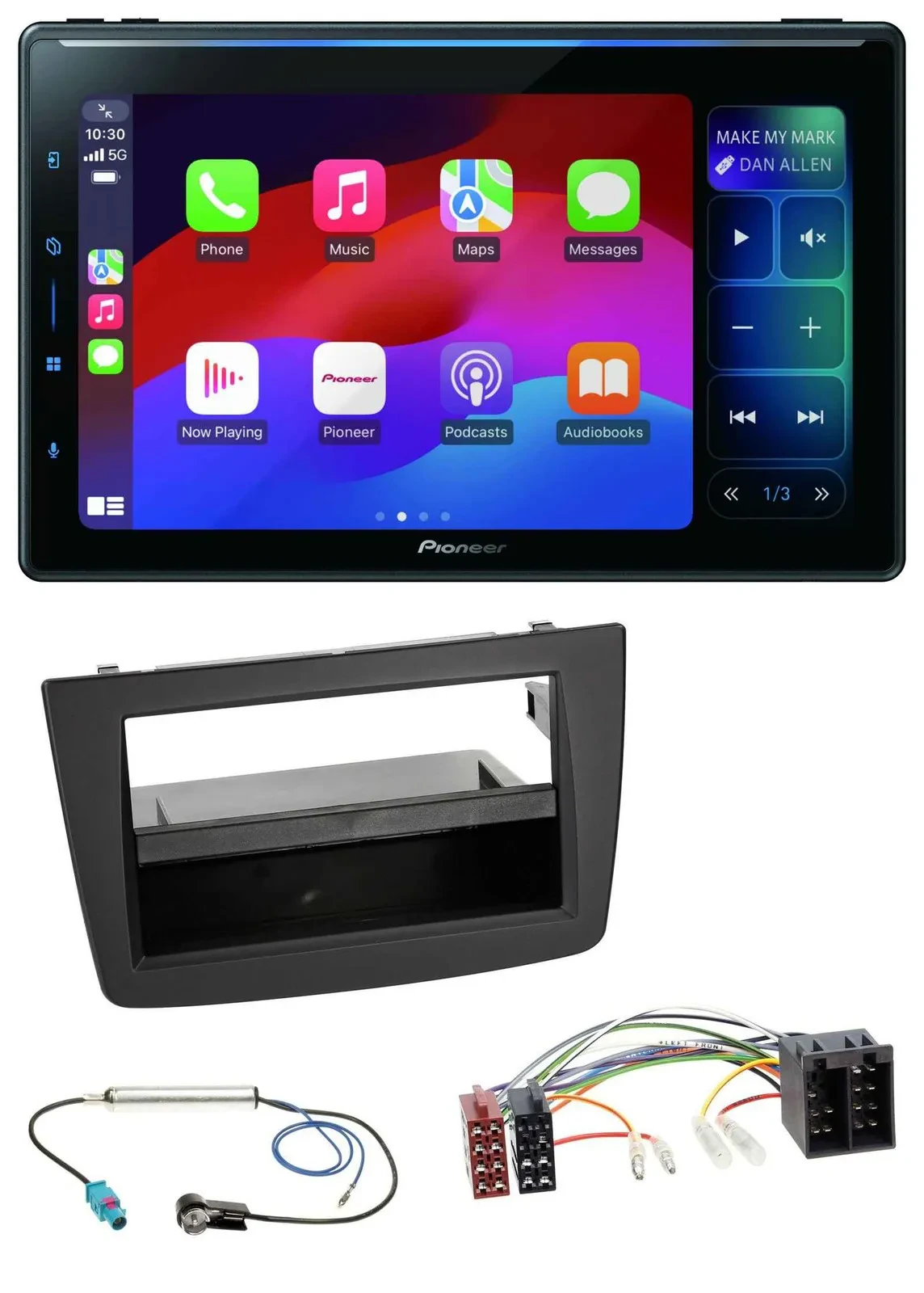 Pioneer Bluetooth DAB MP3 USB Autoradio für Alfa Romeo Mito 955 08-14 ISO schwar