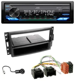 Автомагнитола для Chevrolet Corvette/Uplander 2005–2013 JVC Bluetooth, DAB, USB, MP3