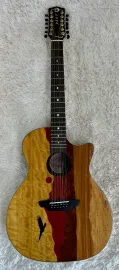 Luna Guitars Luna Vista Eagle 12 String  Tropical Wood Acoustic Electric Guitar w/Hard Case