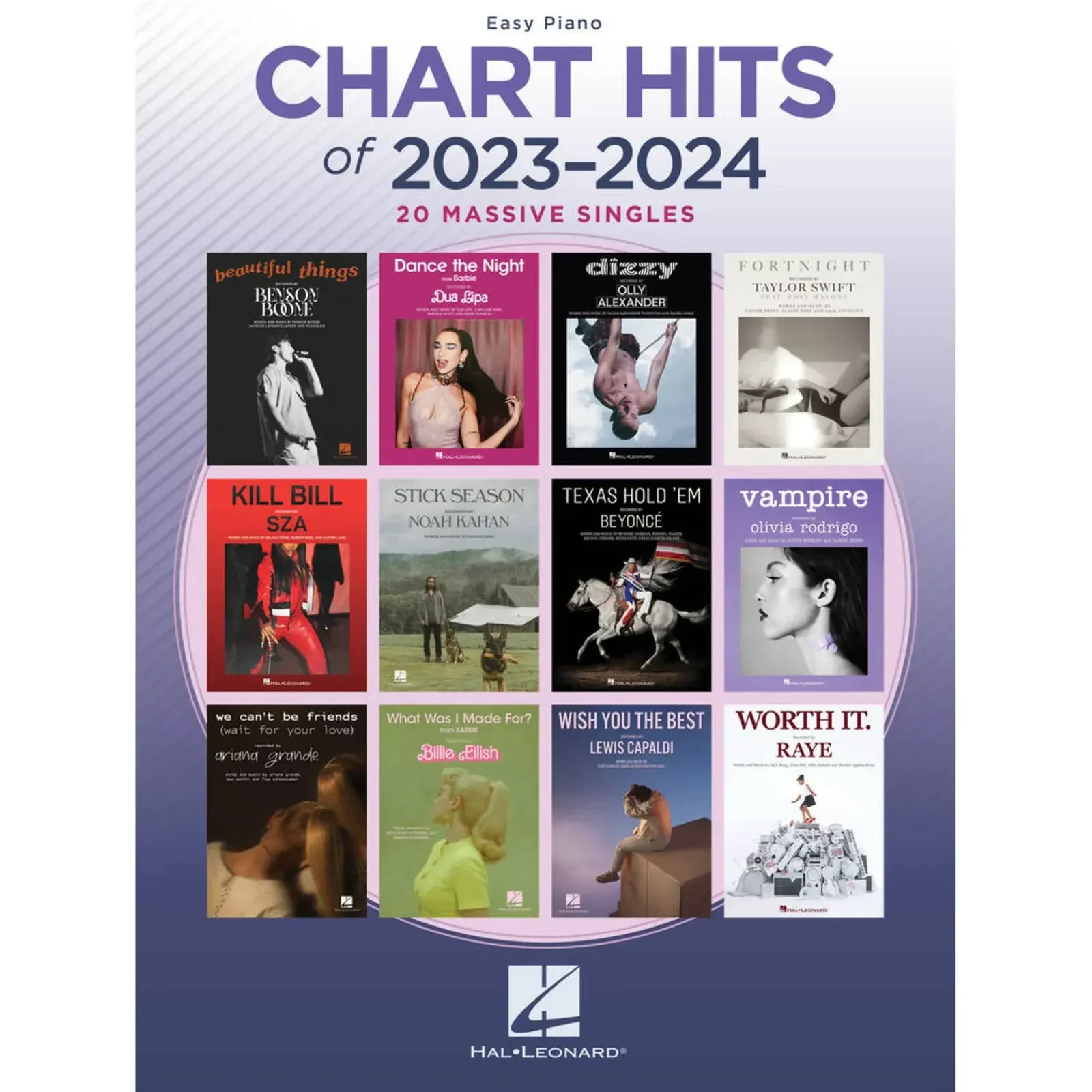 Сборник песен Hal Leonard Chart Hits of 2023-2024 Easy Piano