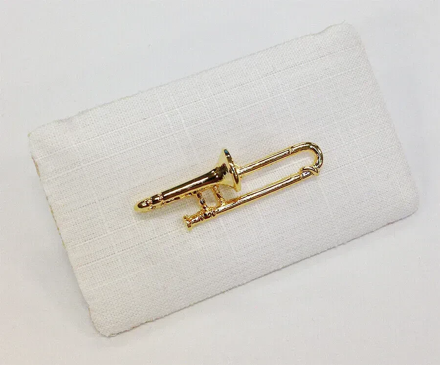 Брошь Art of Music A 20 тромбон, золотой