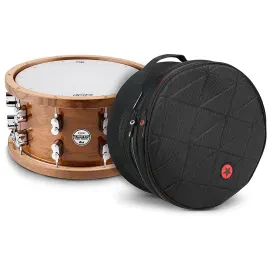 PDP by DW LE Dark Stain Walnut/Maple Snare Walnut Hoops Road Runner Bag
