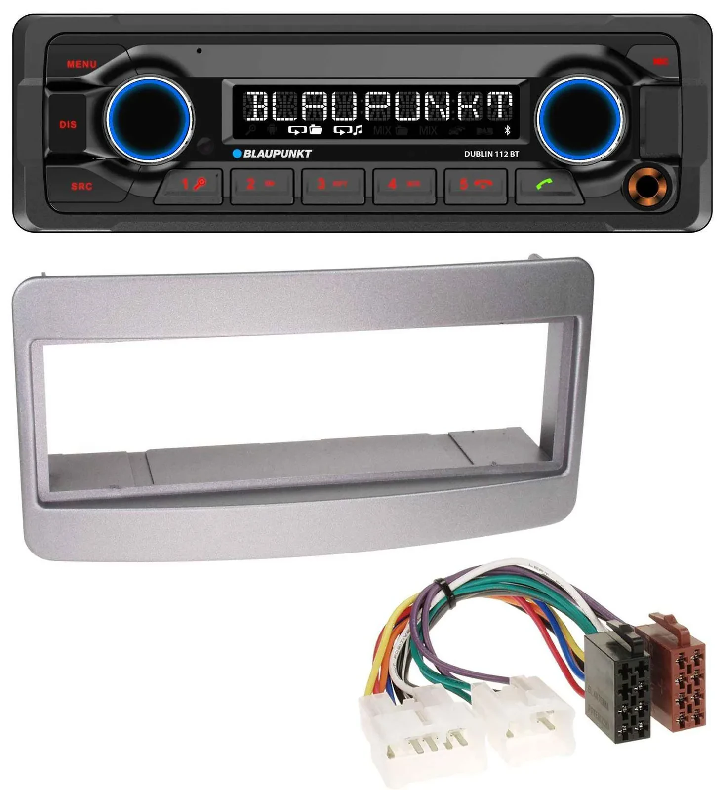 Blaupunkt MP3 Bluetooth USB AUX Autoradio für Toyota Celica MR2 dunkelsilber