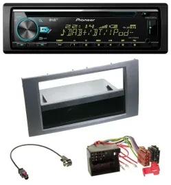 Pioneer DAB MP3 CD USB Bluetooth Autoradio für Ford Fiesta Focus 04-08 anthrazit
