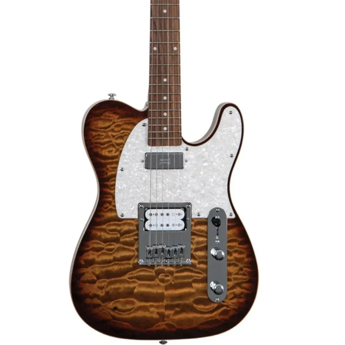 Mod Shop 55 Duncan Electric Guitar Caramel Burst