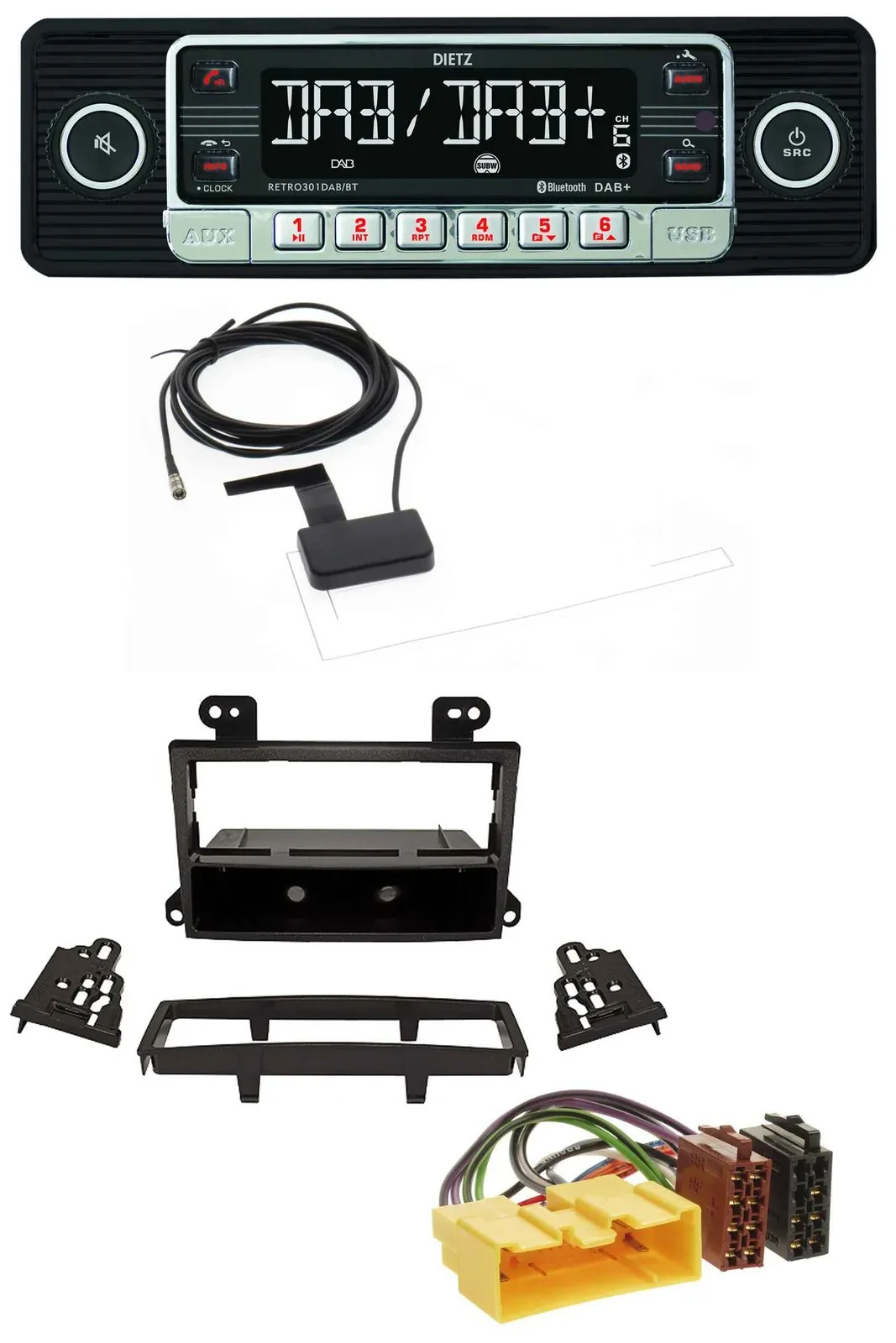 Dietz DAB Bluetooth USB MP3 Autoradio für Mazda MPV (2000-2006)