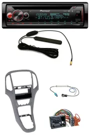 Автомагнитола Pioneer CD USB Bluetooth DAB MP3 для Opel Astra J (с 2009) титан серый