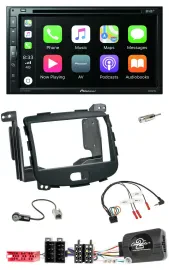 Pioneer DVD 2DIN Lenkrad DAB Bluetooth USB Autoradio für Hyundai i10 09-13 Rubbe