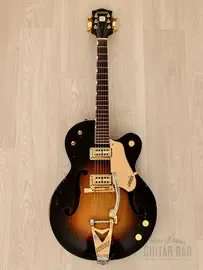 Электрогитара полуакустическая Gretsch Double Anniversary 6117 HH Sunburst w/case USA 1966