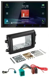 JVC USB Bluetooth 2DIN DAB MP3 Autoradio für Fiat Ducato Serie 8 ab 2021