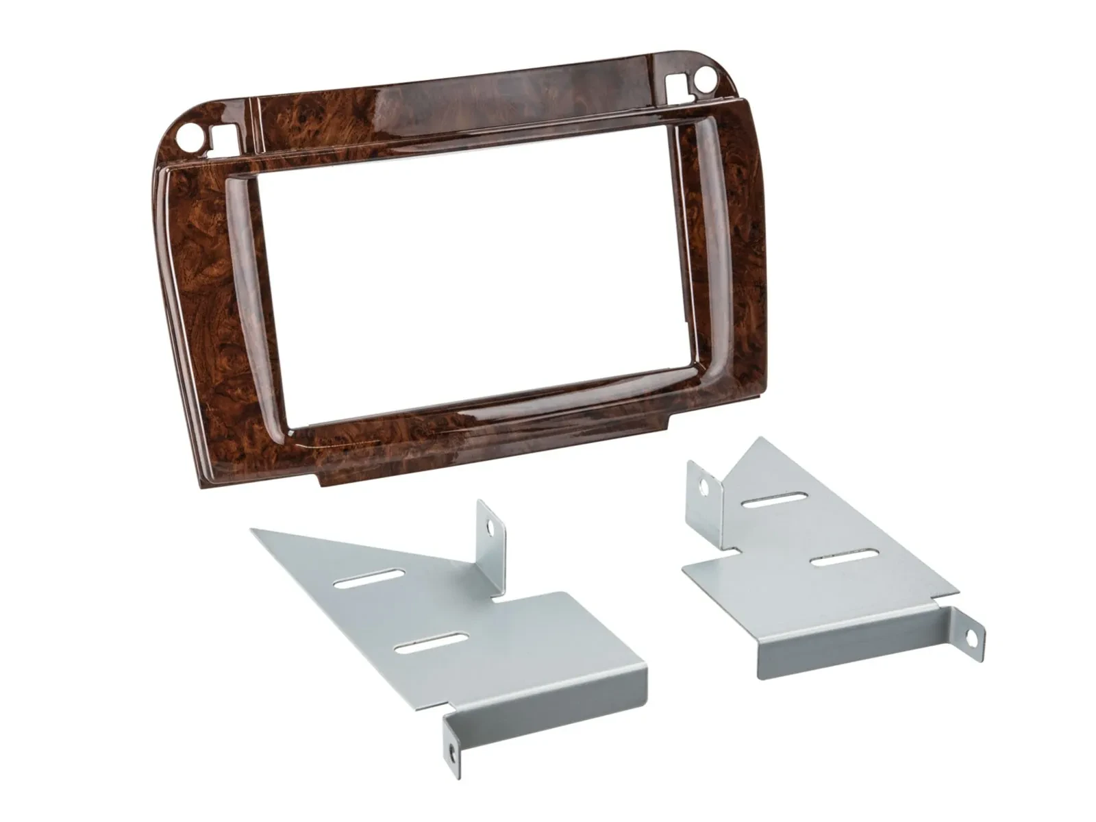 Einbaurahmen Doppel DIN Autoradio für Mercedes CL C215 S W220 Klasse Wurzelholz