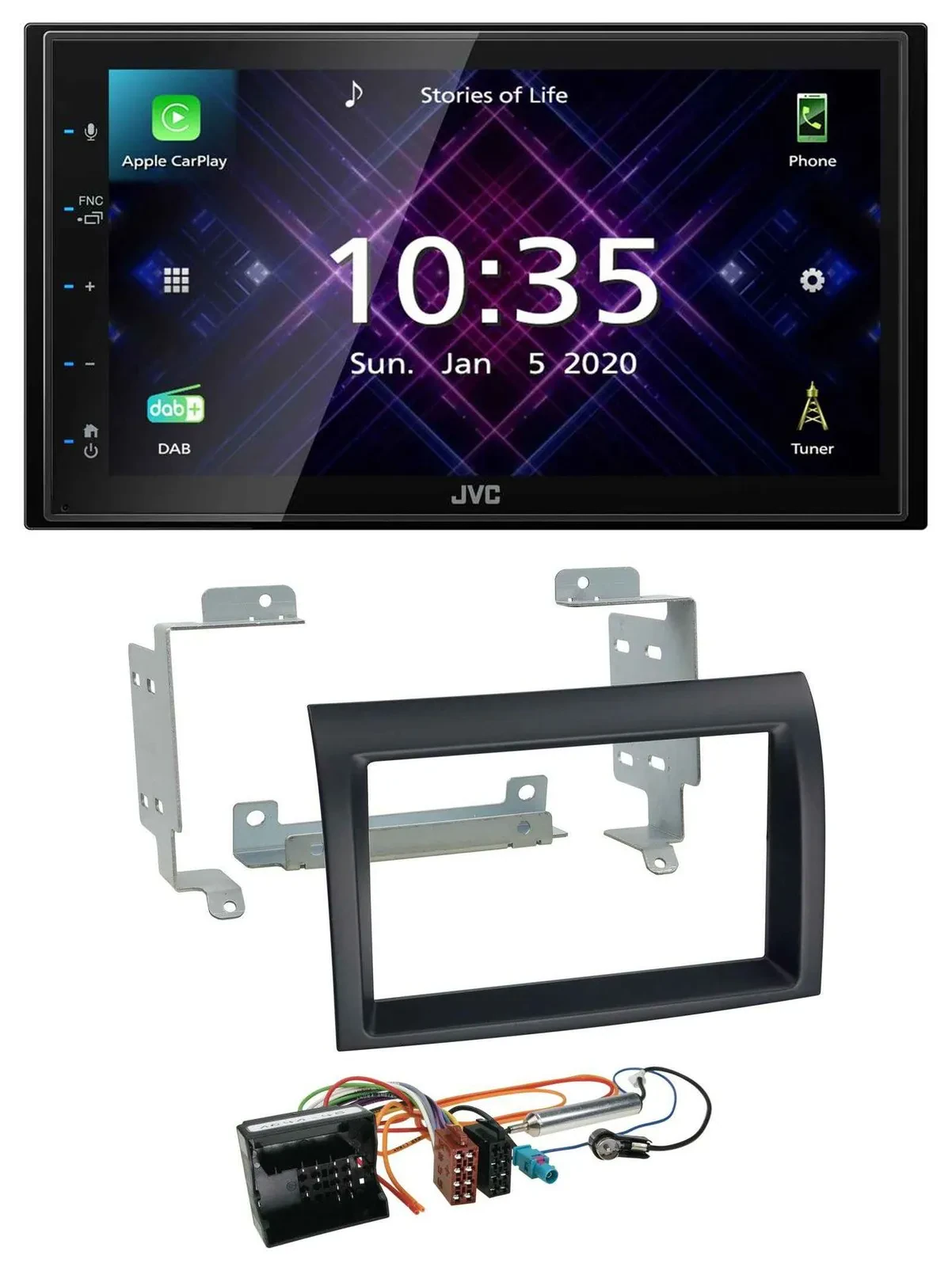 JVC DAB 2DIN MP3 Bluetooth USB Autoradio für Citroen Jumper Profi 06-11