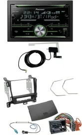 Автомагнитола Pioneer 2DIN, CD/USB/MP3, Bluetooth, DAB, для Opel Zafira (с 2012), чёрный