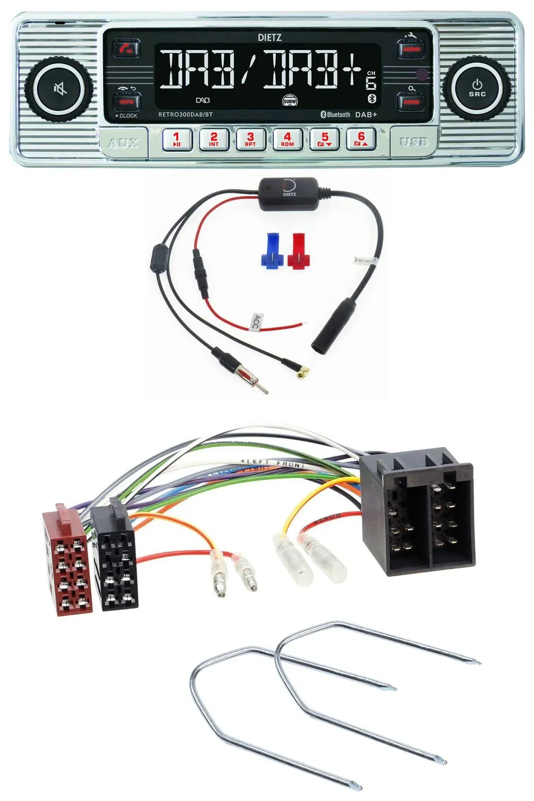 Dietz DAB USB MP3 Bluetooth Autoradio für Seat Toledo 1 1991-1999 Ibiza 1984-199