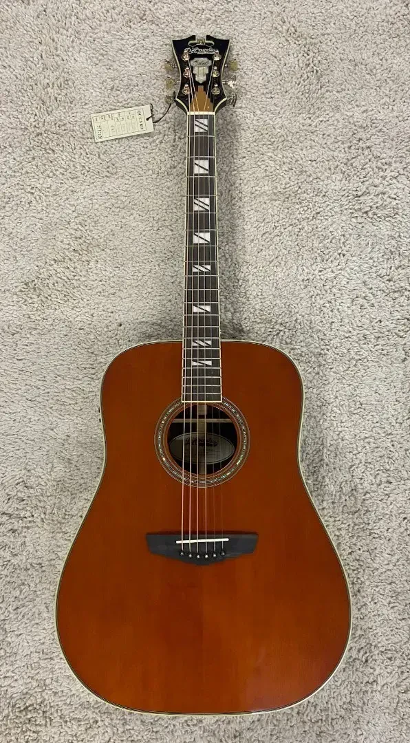 D'Angelico Excel Lexington Acoustic Electric Guitar, Auburn DAED300AUBGP w/Case