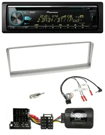Автомагнитола для Alfa Romeo 156 (2002–2003) Pioneer CD/USB/Bluetooth, DAB, серебристая