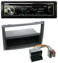 Pioneer DAB USB MP3 AUX CD Autoradio für Renault Megane (2009-2010)