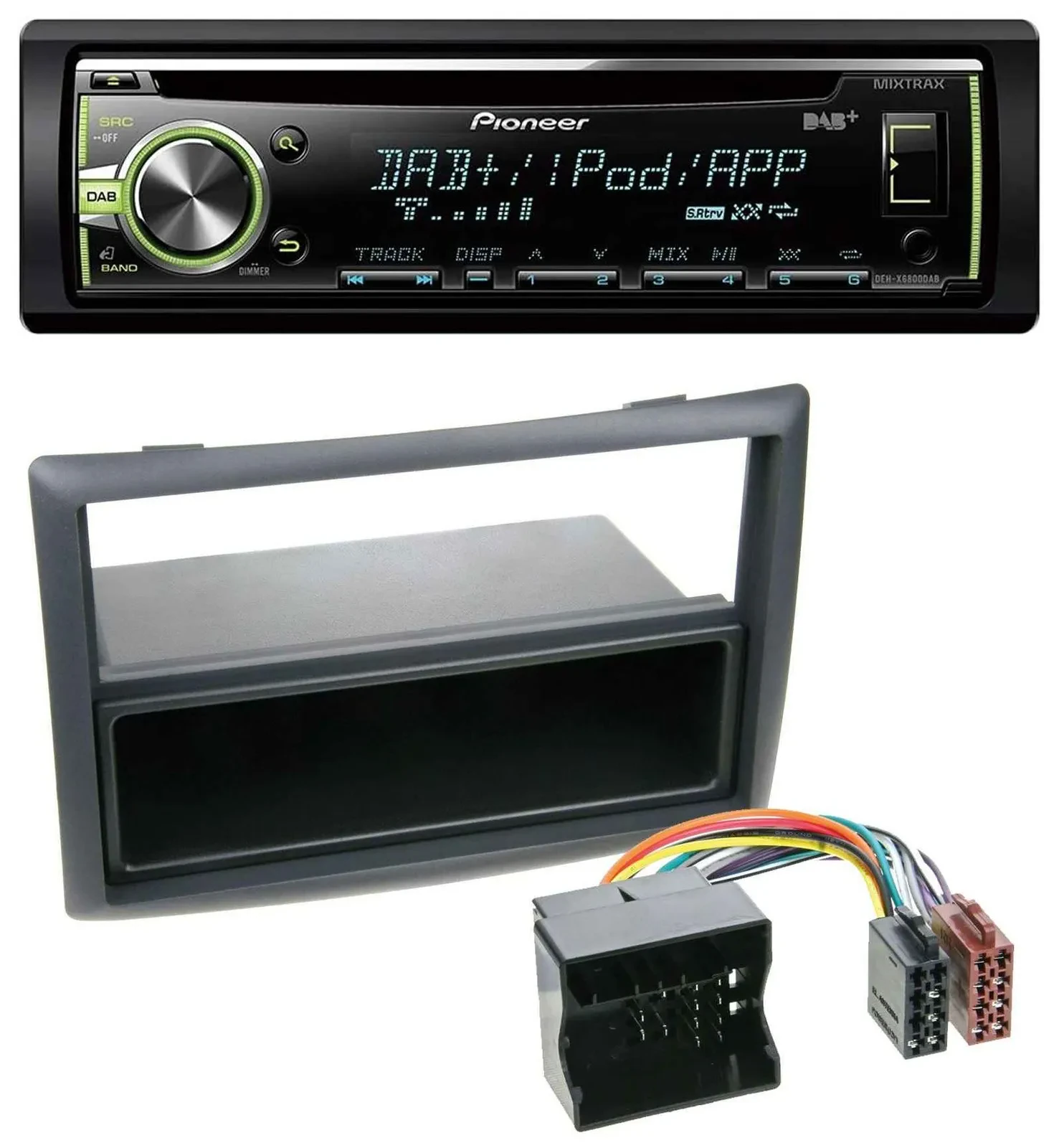 Pioneer DAB USB MP3 AUX CD Autoradio für Renault Megane (2009-2010)