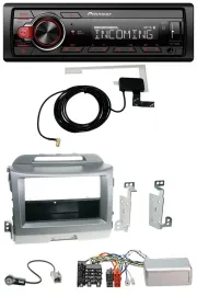 Pioneer USB Lenkrad DAB Bluetooth Autoradio für Kia Sportage 3 2010-15 silber