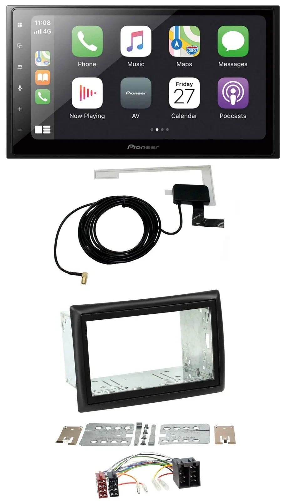 Pioneer USB MP3 2DIN Bluetooth DAB Autoradio für Renault Megane 2002-2008