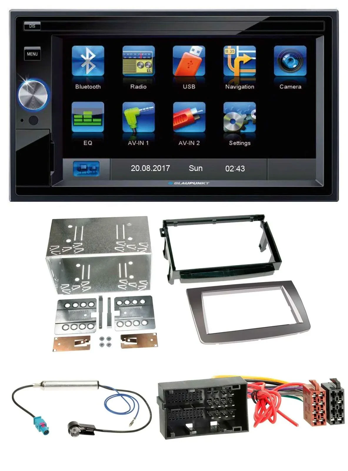Автомагнитола для Alfa Romeo Mito Blaupunkt 2DIN Bluetooth USB AUX SD MP3