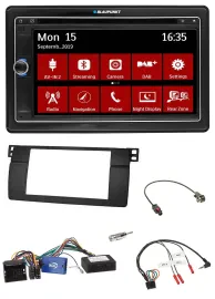 Blaupunkt Lenkrad DAB TMC 2DIN USB Bluetooth Navigation für BMW 3er 2002-2006 E4