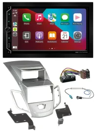 ESX 2DIN DAB USB MP3 Bluetooth Autoradio für Ford Fiesta 2010-17 Display silber