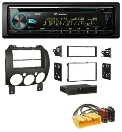 Pioneer DAB MP3 CD USB Bluetooth Autoradio für Mazda 2 (ab 2007)