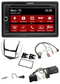 Blaupunkt 2DIN USB DAB Lenkrad Bluetooth TMC Navigation für Chevrolet Cruze 2011