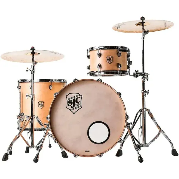 SJC Tour Series 3-Piece Shell Pack Natural Satin