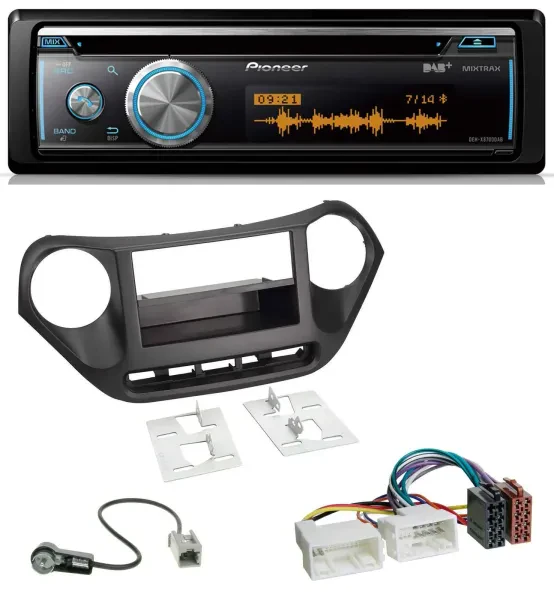 Pioneer MP3 DAB USB CD Bluetooth Autoradio für Hyundai i10 (ab 2013)