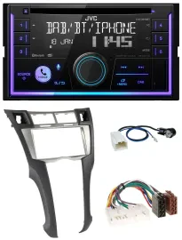 JVC MP3 USB 2DIN DAB Bluetooth CD Autoradio für Toyota Yaris (2007-2011)