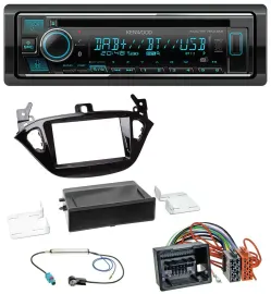 Автомагнитола Kenwood MP3 Bluetooth DAB USB CD для Opel Adam (с 2013) и Corsa E (с 2015)