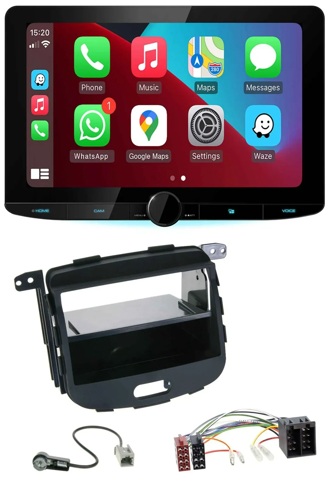 Kenwood MP3 USB DAB Bluetooth Autoradio für Hyundai i10 2008-2013 Rubber Touch