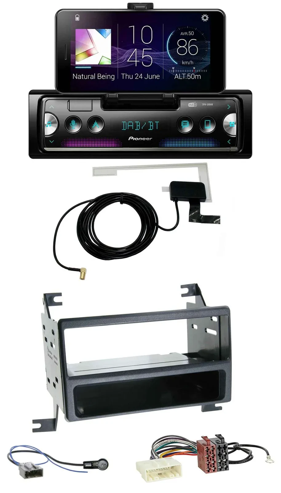 Автомагнитола Pioneer DAB, Bluetooth, MP3, USB для Nissan Juke (J15, 2010–2014)